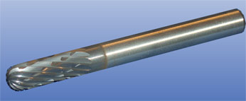 carbide milling pin tialn spherical front